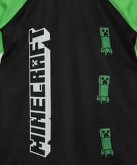Blusa-de-Praia-Infantil-Raglan-Minecraft-com-Protecao-UV50--Verde-9966207-Verde_2