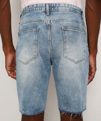 Bermuda-Jeans-Masculina-Slim-Destroyed-Marmorizada-Azul-Claro-9972479-Azul_Claro_2