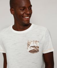 Camiseta-Masculina-com-Bolso-Estampado-de-Folhagem-Manga-Curta-Gola-Careca-Off-White-9966054-Off_White_6