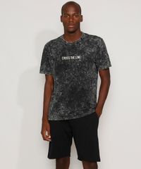 Camiseta-Masculina-Marmorizada--Cross-the-Line--Manga-Curta-Gola-Careca-Preta-9970577-Preto_3