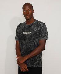 Camiseta-Masculina-Marmorizada--Cross-the-Line--Manga-Curta-Gola-Careca-Preta-9970577-Preto_6