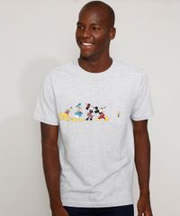 Camiseta-Masculina-Turma-do-Mickey-com-Bolso-Manga-Curta-Gola-Careca-Cinza-Mescla-Claro-9975509-Cinza_Mescla_Claro_1