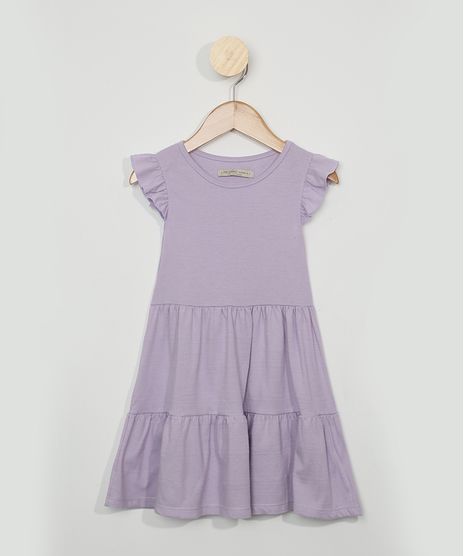 Vestido-Infantil-Amplo-com-Recortes-Manga-Curta-Lilas-9971163-Lilas_1