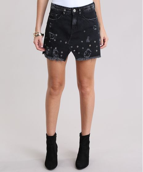 Saia-Jeans-Destroyed-com-Ilhos-Preta-9012152-Preto_1
