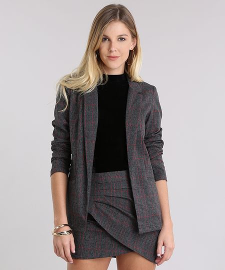 Blazer-Xadrez-Chumbo-8853698-Chumbo_1 Blazer-Xadrez-Chumbo-8853698-Chumbo_1