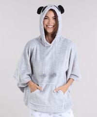 Poncho-em-Fleece-Cinza-Claro-8875774-Cinza_Claro_1