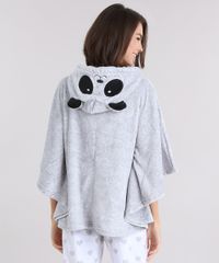 Poncho-em-Fleece-Cinza-Claro-8875774-Cinza_Claro_2