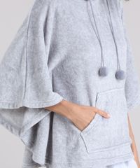 Poncho-em-Fleece-Cinza-Claro-8875774-Cinza_Claro_3
