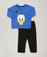 Conjunto-Pato-Donald-de-Blusao-Azul---Calca-em-Moletom-Preta-8544176-Preto_1