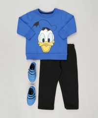 Conjunto-Pato-Donald-de-Blusao-Azul---Calca-em-Moletom-Preta-8544176-Preto_3