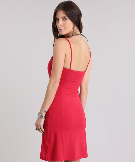 vestido vermelho pinterest