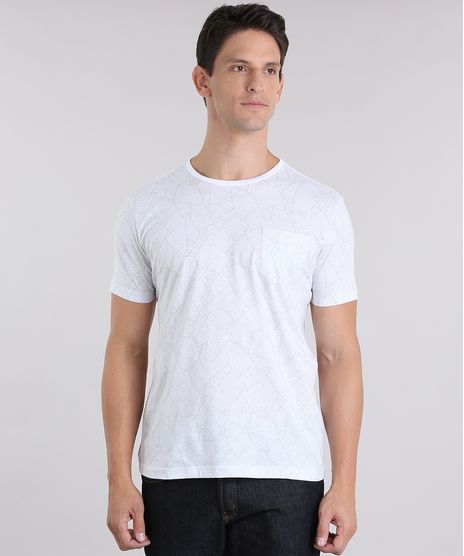 Camiseta-Estampada-de-Folhagem-com-Bolso-Branca-8708687-Branco_1
