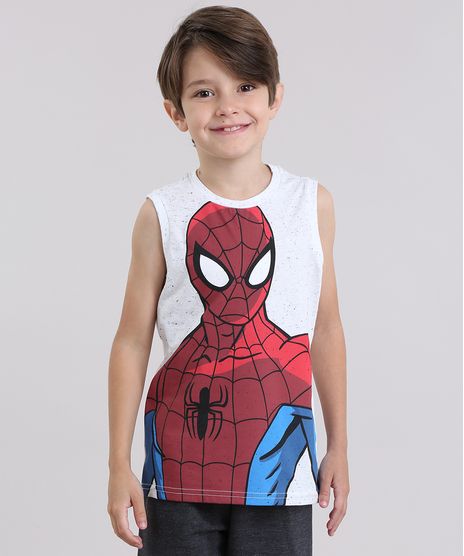Regata-Estampada-Homem-Aranha--Cinza-Mescla-Claro-9048270-Cinza_Mescla_Claro_1