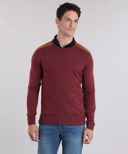 Sueter-em-Trico-com-Recortes-em-Suede-Vinho-8850660-Vinho_1 Sueter-em-Trico-com-Recortes-em-Suede-Vinho-8850660-Vinho_1