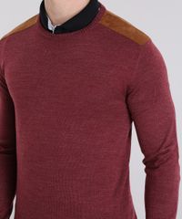Sueter-em-Trico-com-Recortes-em-Suede-Vinho-8850660-Vinho_4
