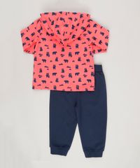 Conjunto-de-Camiseta-Off-White---Blusao-Estampado-Vermelho---Calca-em-Moletom-de-Algodao---Sustentavel-Azul-Marinho-8787351-Azul_Marinho_2