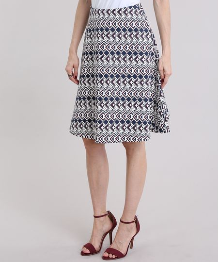 Saia-Feminina-Evase-Curta-Estampada-Geometrica-Azul-Marinho-8874147-Azul_Marinho_1
