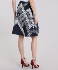 Saia-Feminina-Evase-Curta-Estampada-Geometrica-Azul-Marinho-8874148-Azul_Marinho_2