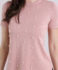 Blusa-Feminina-em-Trico-com-Bordado-Manga-Curta-Gola-Redonda-Rose-8874214-Rose_4