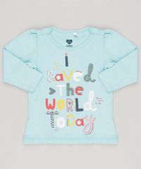 Blusa--Saved-The-World-Today--com-Glitter-em-Algodao---Sustentavel-Azul-Claro-9043781-Azul_Claro_1