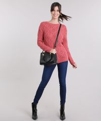 Sueter-Feminino-em-Trico-Manga-Longa-Gola-Redonda-Rosa-Escuro-8505392-Rosa_Escuro_3