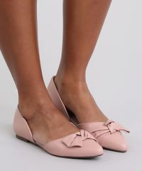 Sapatilha-Bico-Fino-com-Laco-Rose-9075176-Rose_2