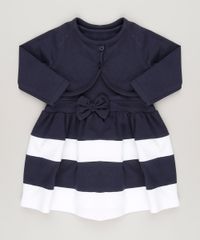 Vestido-com-Laco---Bolero-em-Algodao---Sustentavel-Azul-Marinho-9048216-Azul_Marinho_1