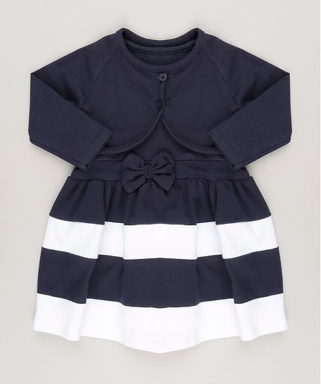 Vestido-com-Laco---Bolero-em-Algodao---Sustentavel-Azul-Marinho-9048216-Azul_Marinho_1