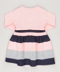 Vestido-com-Laco-Azul-Marinho---Bolero-em-Algodao---Sustentavel-Rosa-9048215-Rosa_2