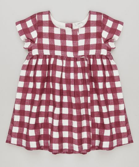 Vestido-Evase-Xadrez-Vinho-8816268-Vinho_1 Vestido-Evase-Xadrez-Vinho-8816268-Vinho_1