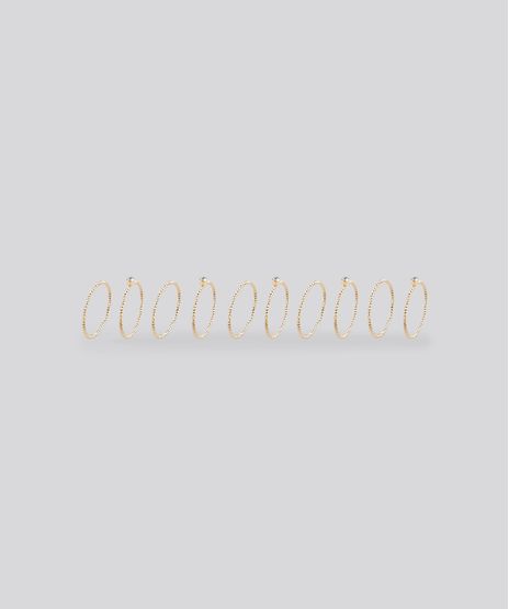 Kit-de-10-Aneis-Texturizados-Dourado-8839011-Dourado_1