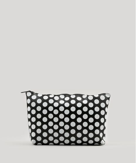 Necessaire-Estampada-de-Poa-Preta-9029885-Preto_1