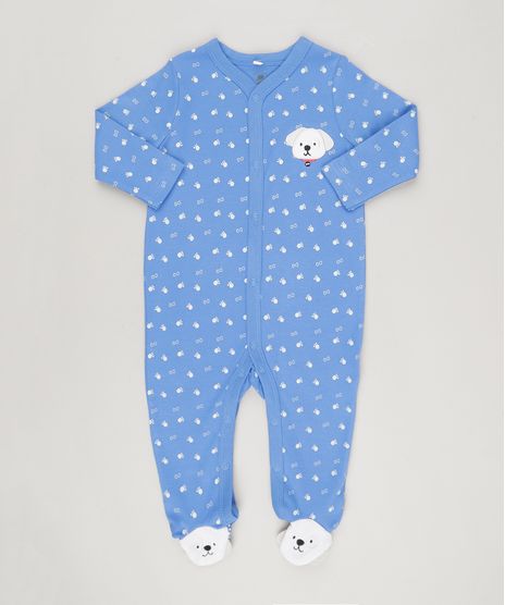 Macacao-Cachorrinho-Estampado-em-Algodao---Sustentavel-Azul-8802990-Azul_1