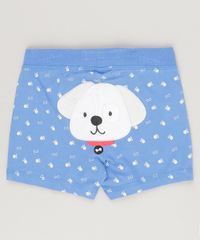 Short-Cachorrinho-Estampado-em-Algodao---Sustentavel-Azul-8803091-Azul_1