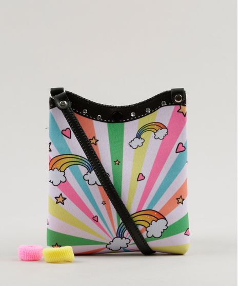 Bolsa-Estampada-de-Unicornio---Elasticos-de-Cabelo-Off-White-9117159-Off_White_1