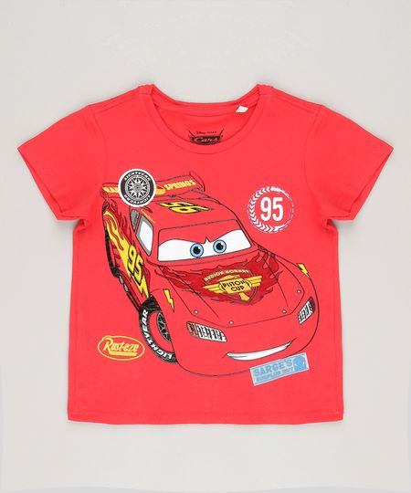 Camiseta-Infantil-Carros-Decote-Careca-Manga-Curta-em-Algodao---Sustentavel-Vermelha-8614280-Vermelho_1