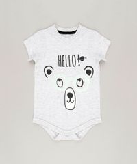 Body-Infantil-Urso-com-Oculos-Interativo-Manga-Curta-em-Algodao---Sustentavel-Cinza-Mescla-Claro-8880257-Cinza_Mescla_Claro_1