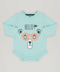 Body-Infantil-Urso-com-Oculos-Interativo-Manga-Longa-em-Algodao---Sustentavel-Verde-Claro-8880234-Verde_Claro_1