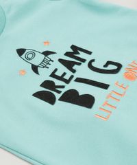 Conjunto-Infantil--de-Camiseta-Manga-Curta-Verde-Agua---Calca-em-Moletom-Estampada-de-Foguetes-em-Algodao---Sustentavel-Preta-8866742-Preto_4