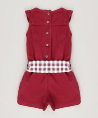 Macaquinho-Infantil--com-Faixa-Xadrez-e-Babados-Sem-Manga-Vinho-9062166-Vinho_2