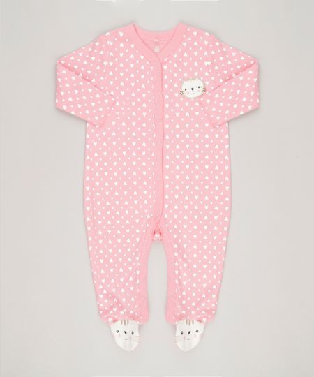 Macacao-Infantil--Gatinha-Estampado-de-Coracoes-Manga-Longa-em-Algodao---Sustentavel-Rosa-8802897-Rosa_1