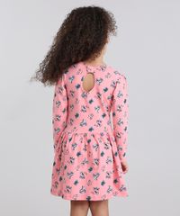 Vestido-Infantil-Estampado-Gola-Redonda-Manga-Longa-em-Algodao---sustentavel-Rosa-Medio-9048465-Rosa_Medio_2