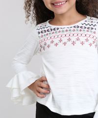 Blusa-Infantil-com-Estampa-e-Babados-Manga-Longa-em-Algodao---Sustentavel-Off-White-9101545-Off_White_4