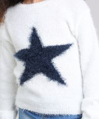 Sueter-Infantil-em-Trico-Estampado-de-Estrelas-Gola-Redonda-e-Manga-Longa-Off-White-8862430-Off_White_4