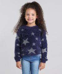 Sueter-Infantil-em-Trico-Estampado-de-Estrelas-Gola-Redonda-e-Manga-Longa-Azul-Marinho-8862423-Azul_Marinho_1