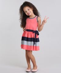 Vestido-com-Laco-Sem-Manga-em-Algodao---sustentavel-Coral-9048675-Coral_3