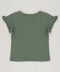Blusa-Infantil---Happy--com-Paetes-Decote-Careca-Manga-Curta-Babados-Verde-Militar-9081881-Verde_Militar_2
