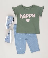 Blusa-Infantil---Happy--com-Paetes-Decote-Careca-Manga-Curta-Babados-Verde-Militar-9081881-Verde_Militar_3