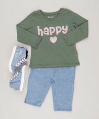 Blusa-Infantil---Happy--com-Paetes-Decote-Careca-Manga-Longa--Verde-Militar-9081880-Verde_Militar_3