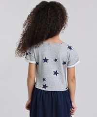 Vestido-Infantil--Estampado-de-Estrelas-com-Tule-Manga-Curta-Cinza-Mescla-9069674-Cinza_Mescla_2
